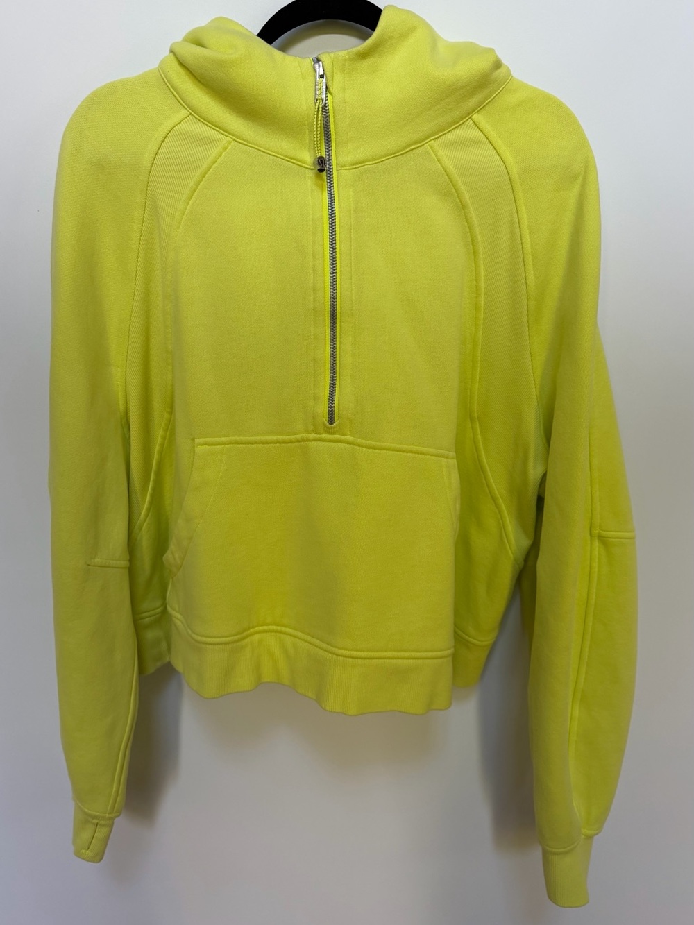 Lululemon Women's Scuba Oversized Half Zip Hoodie Size XL/XXL, Electric Lemon